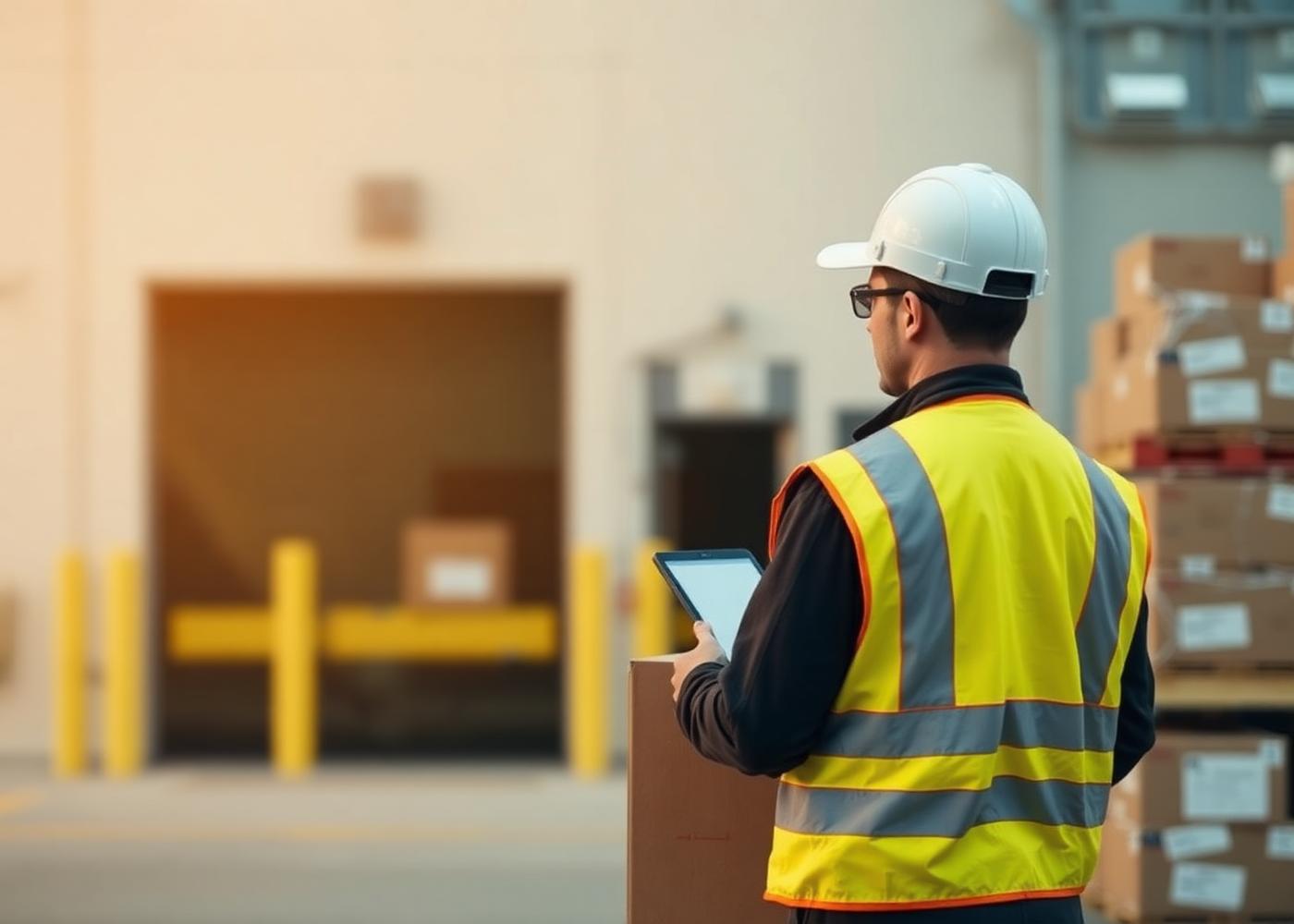 Operations team managing a busy logistics facility
